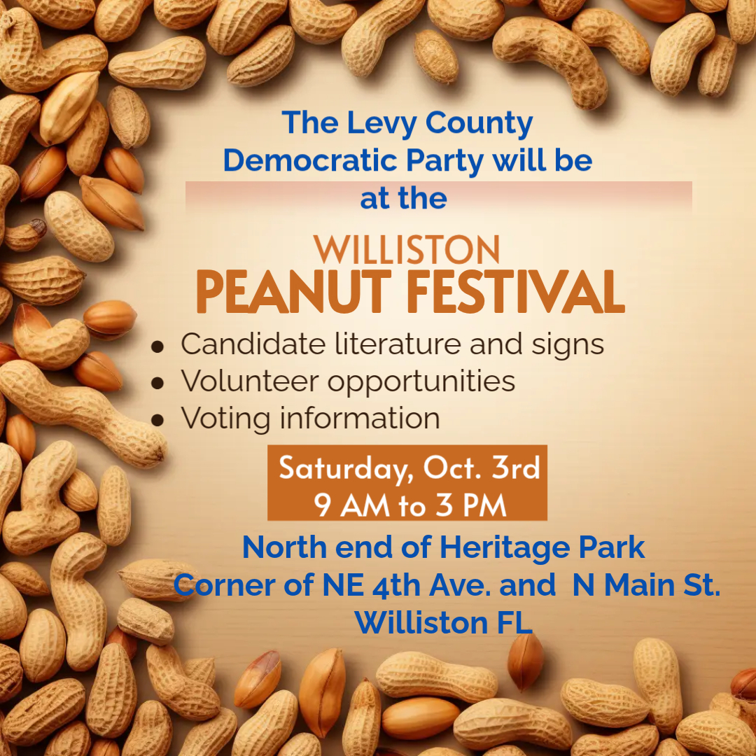 Peanut Festival Williston Volunteers for the Levy Dems Tents