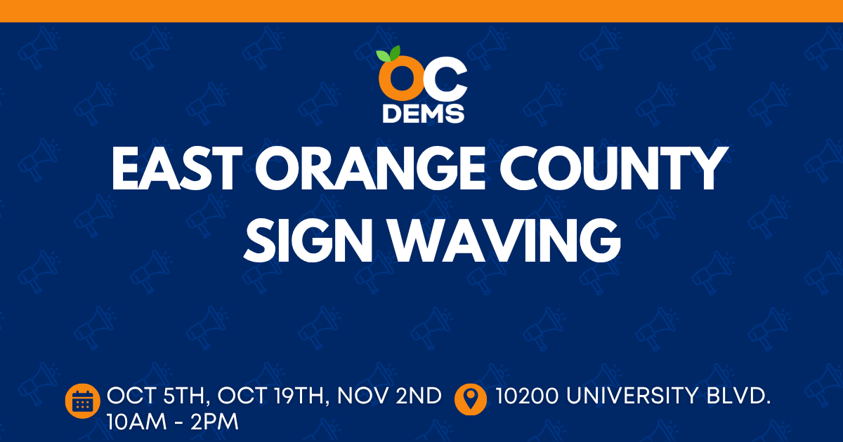 East Orange County Sign Waving