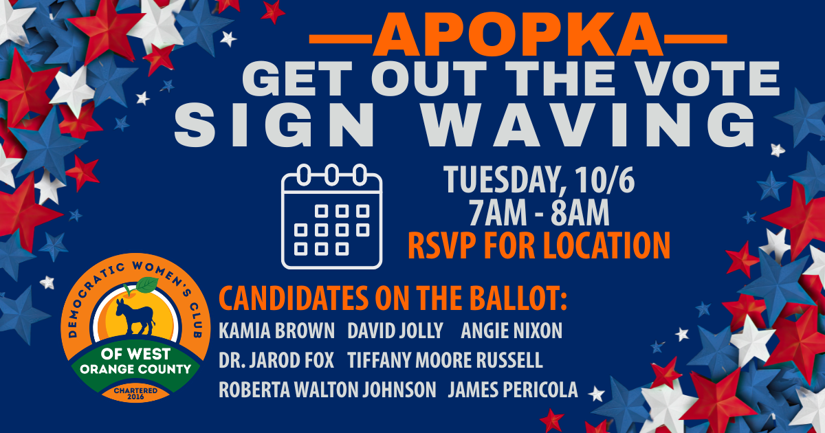 Apopka | West Orange GOTV Sign Waving