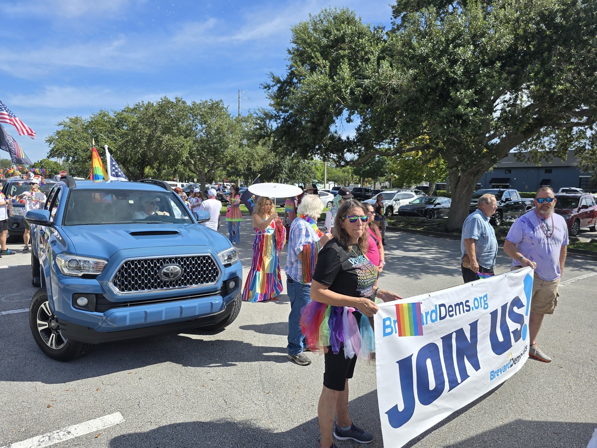 Walk With BrevardDems in the Space Coast Pride Parade