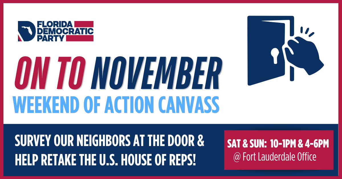 CD25 Neighborhood Doors Canvass for Moskowitz (Broward)