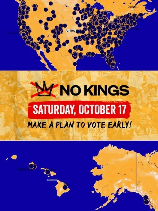 No Kings Vote Early Rally