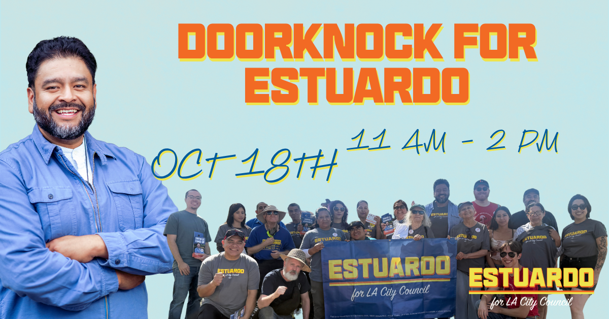 October 18th: Canvass at John C. Fremont High School 