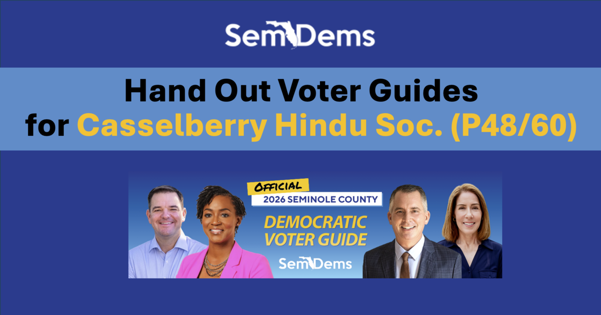 E-Day Voter Guides - Casselberry Hindu Soc. (P48/60))