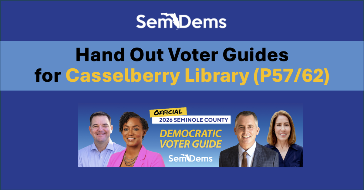 E-Day Voter Guides - Casselberry Library (P57/62)