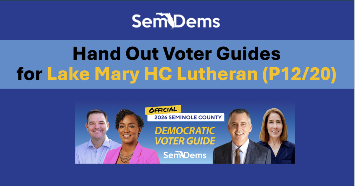 E-Day Voter Guides - Lake Mary HC Lutheran  (P12/20)