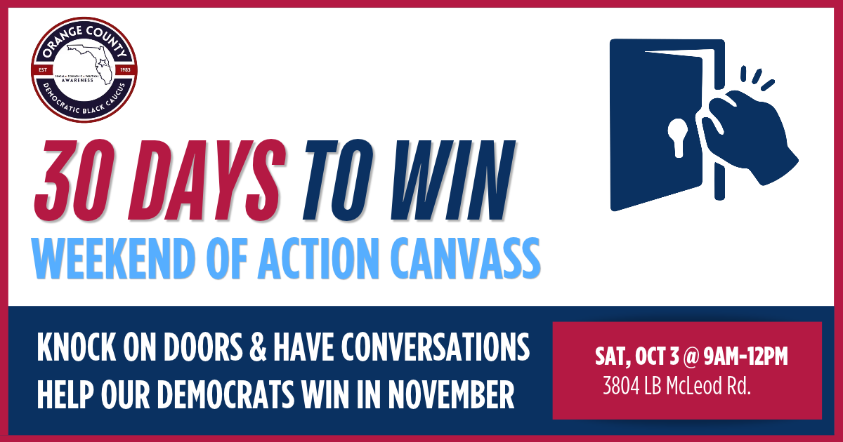 Weekend of Action Canvass: OC Democratic Black Caucus