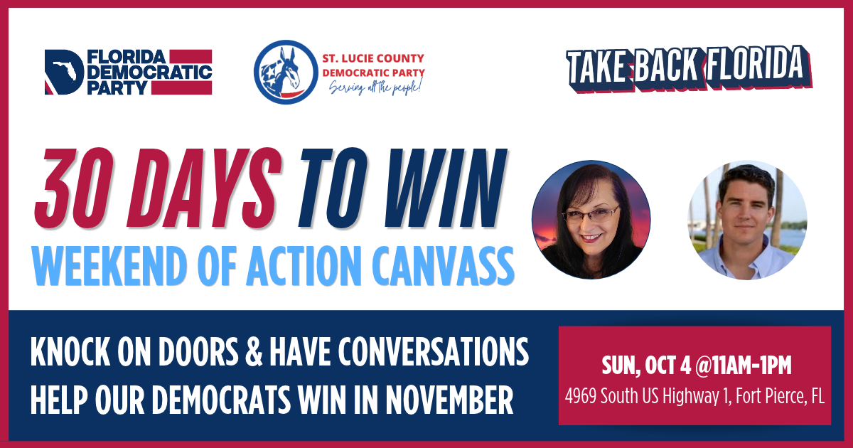 Weekend of Action Canvass: St. Lucie Democrats