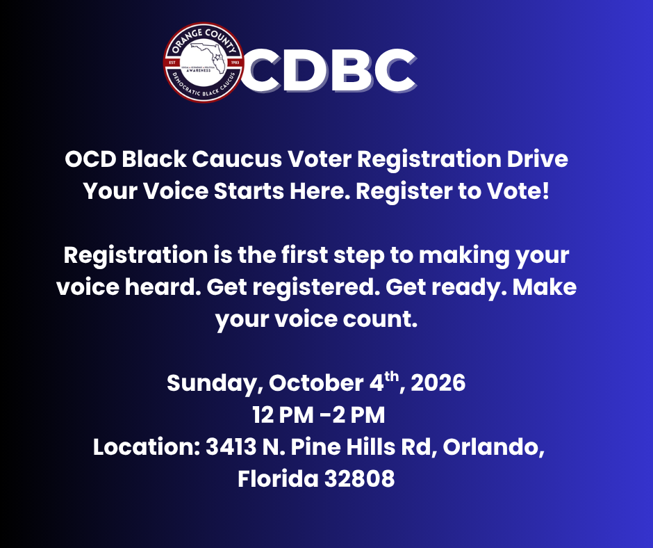 OCD Black Caucus Voter Registration Drive
