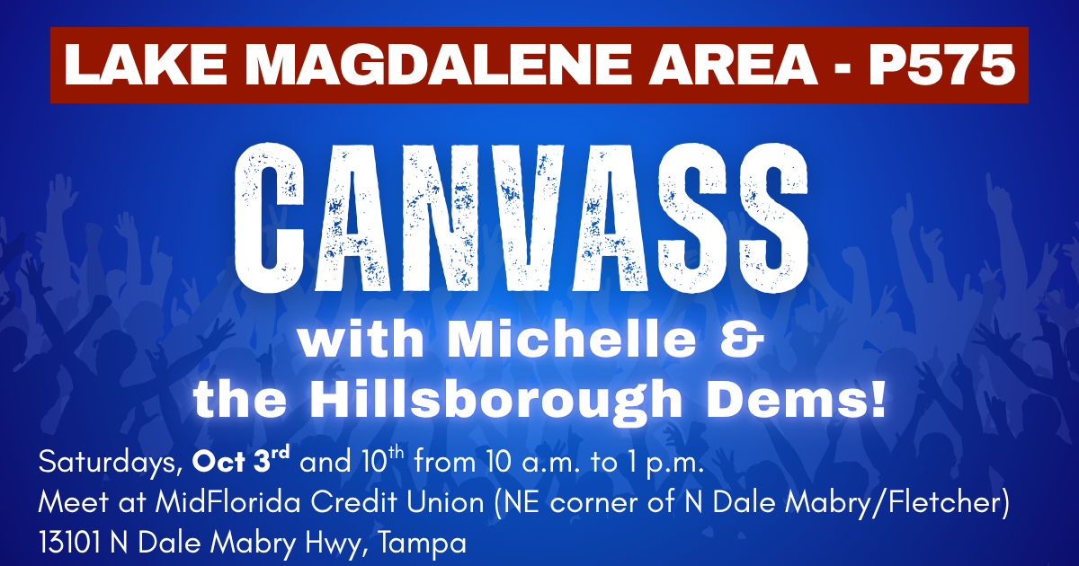 Canvass in Carrollwood/Lake Magdalene GOTV P575
