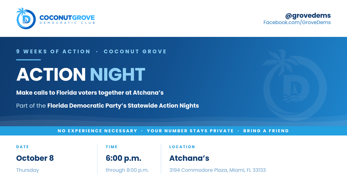 9 Weeks of Action: Oct 8th Phone Bank