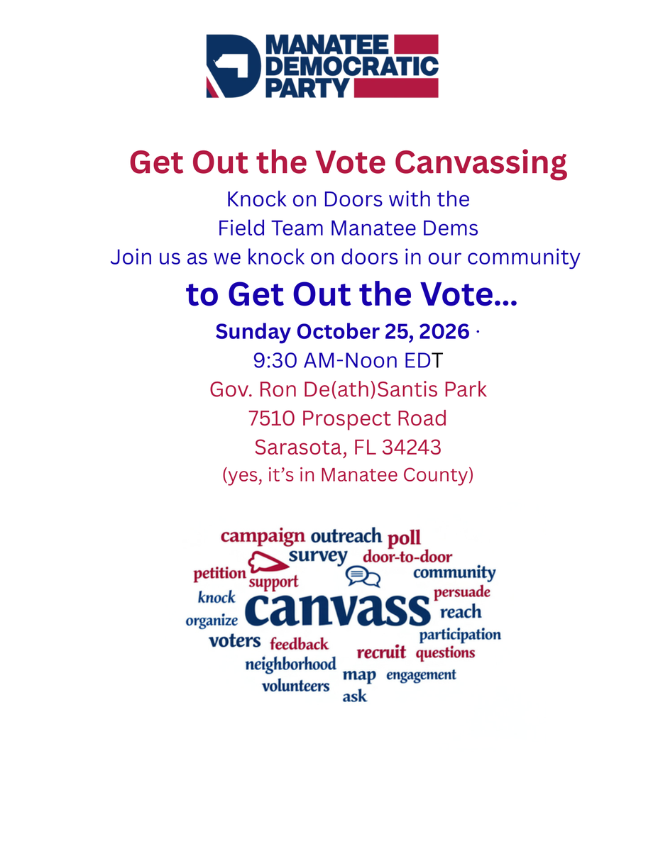 Manatee Tallevast Road Canvass