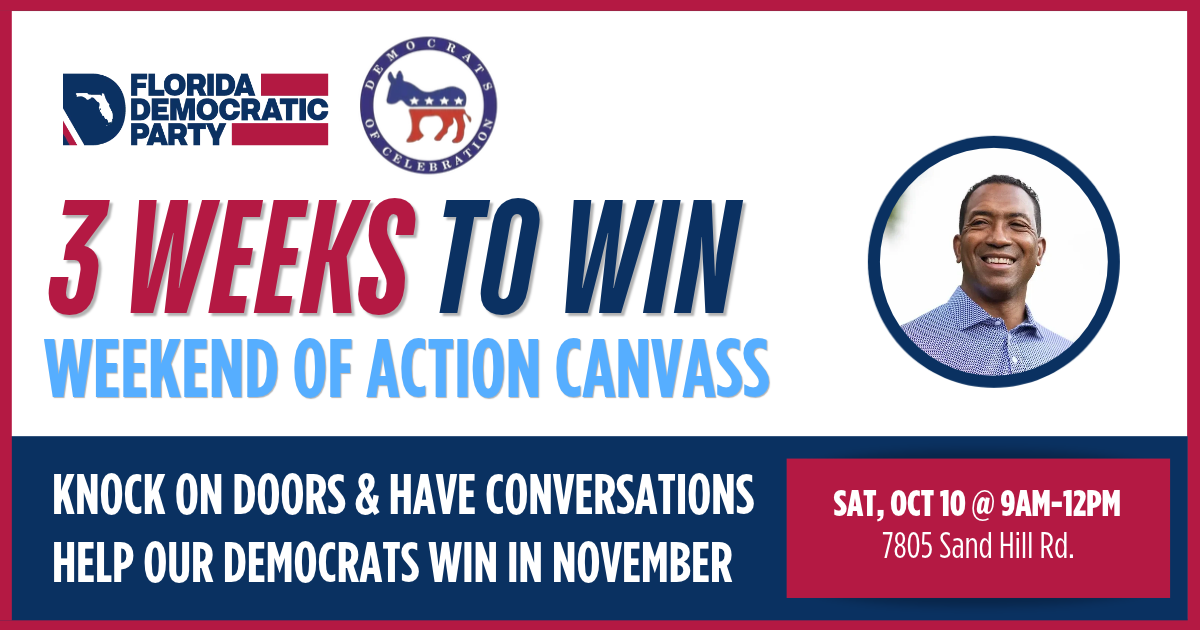 Canvass with Democrats of Celebration & Rep. Leonard Spencer