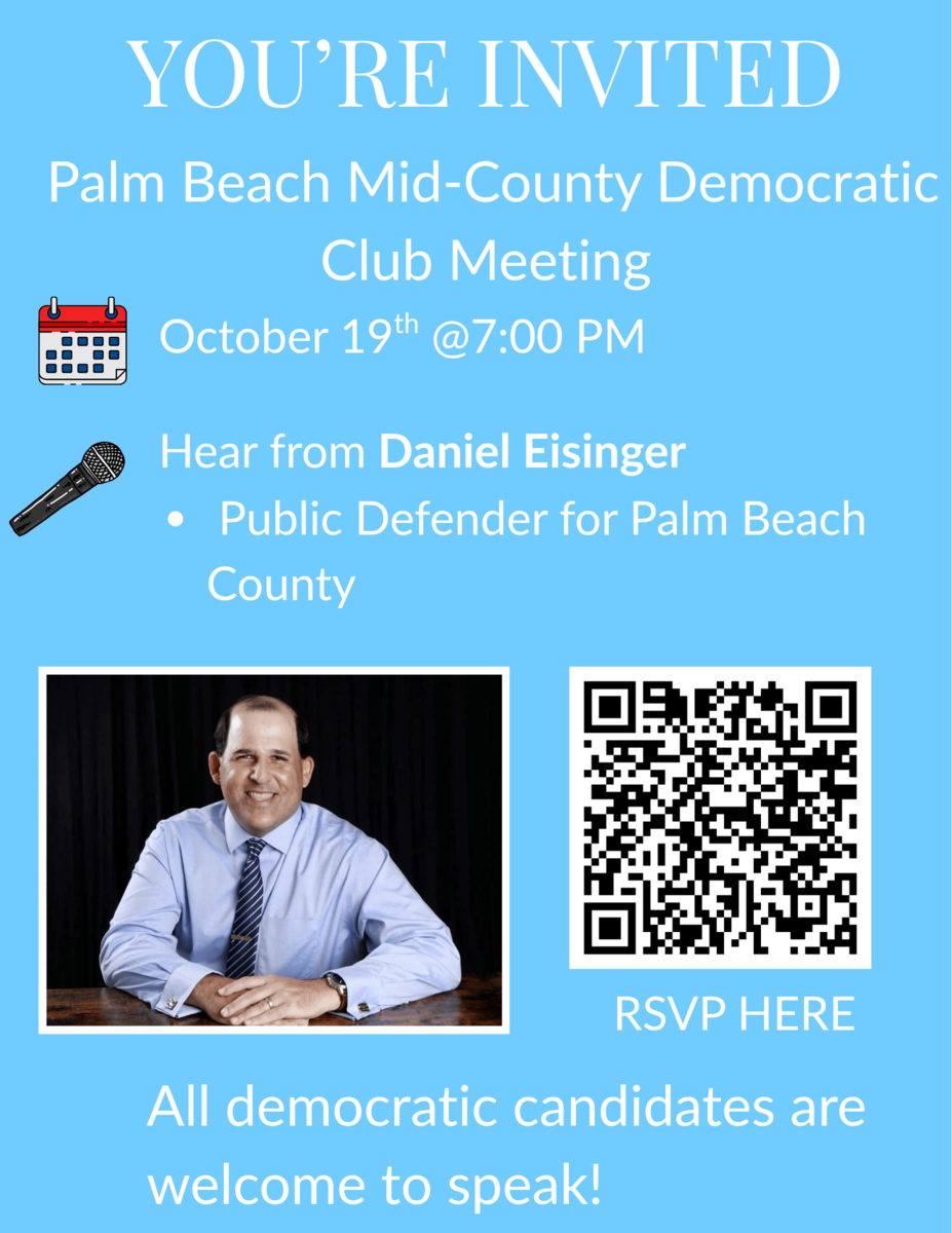 Palm Beach Mid-County Democratic Club Monthly Meeting