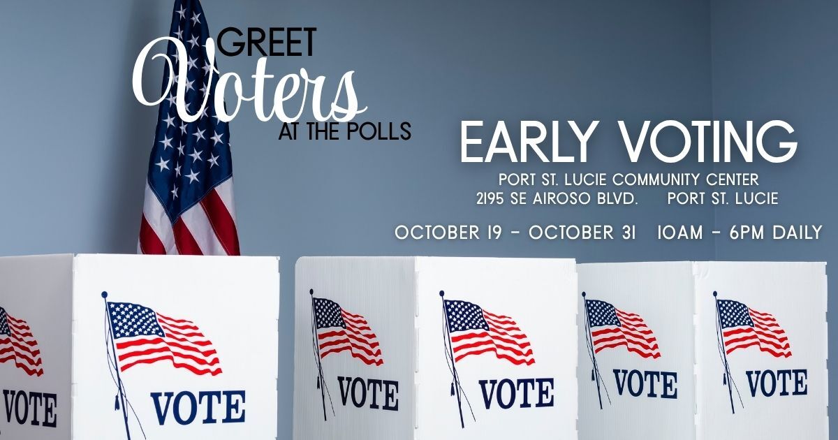 Midterms Early Voting Poll Greeters - Port St. Lucie Community Center