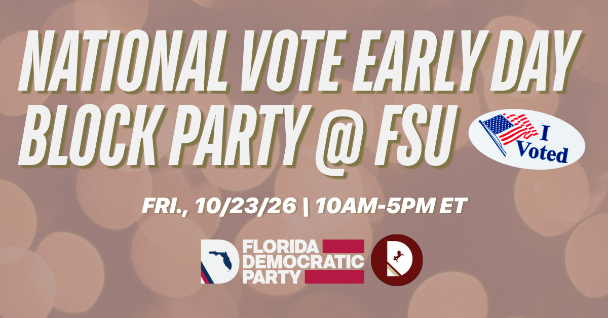 National Vote Early Day Block Party at FSU