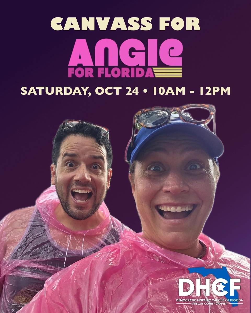 Canvass for Angie with the Hispanic Caucus