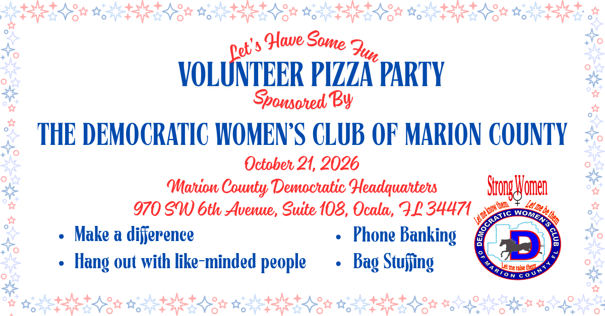 Pizza Party for Volunteers!