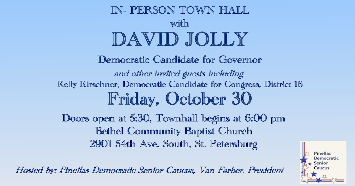 In-Person Town Hall With David Jolly