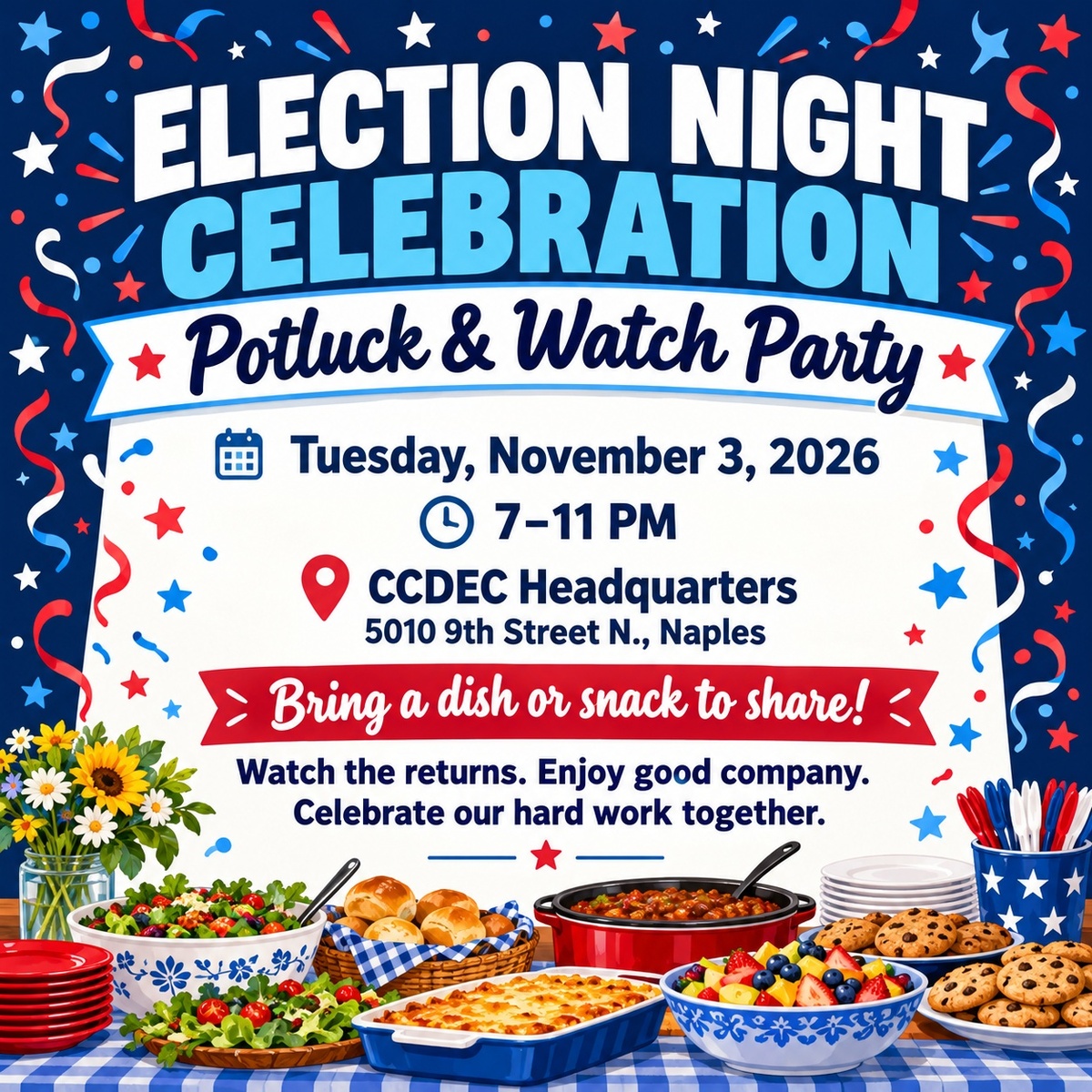 Election Night Potluck & Watch Party