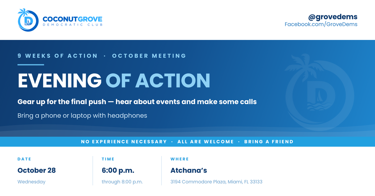 Evening of Action/October Meeting