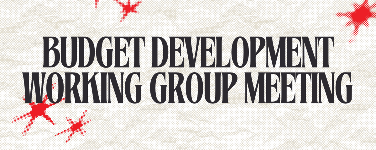 Budget Development Working Group