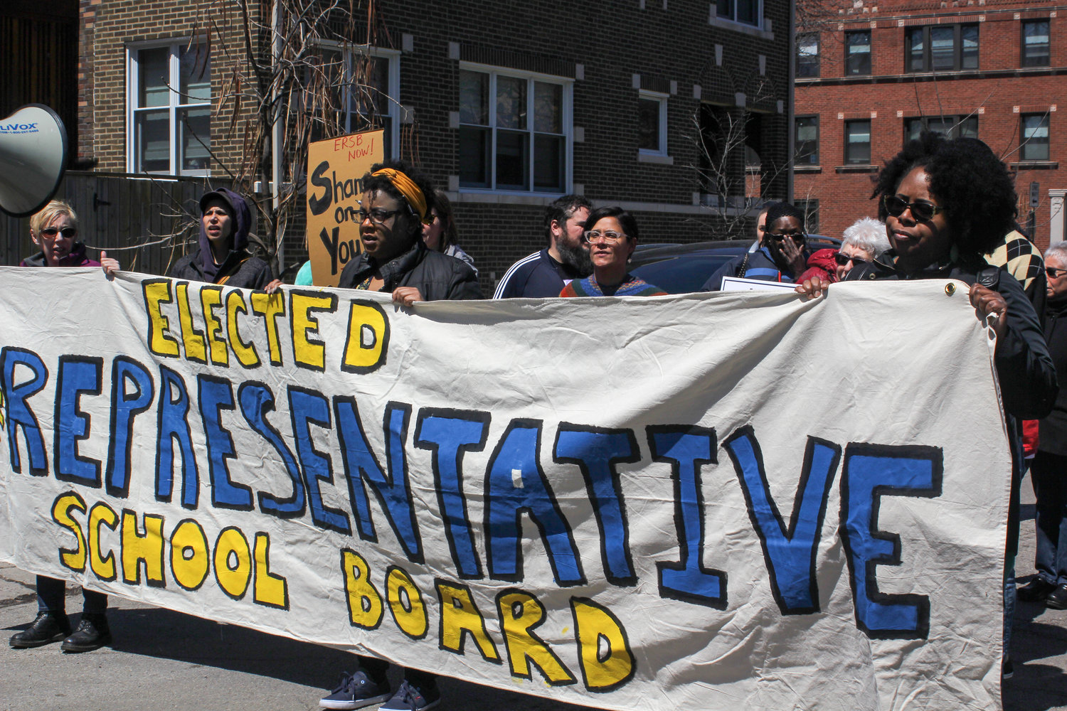 Working Families members tell Cullerton: We want an elected school board now!