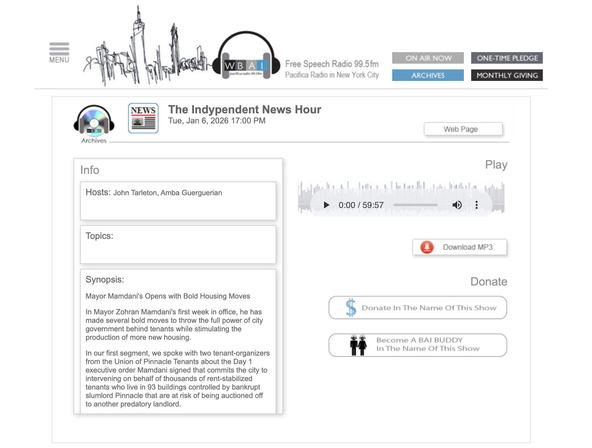 <p class="">Mayor Mamdani's Opens with Bold Housing Moves</p>