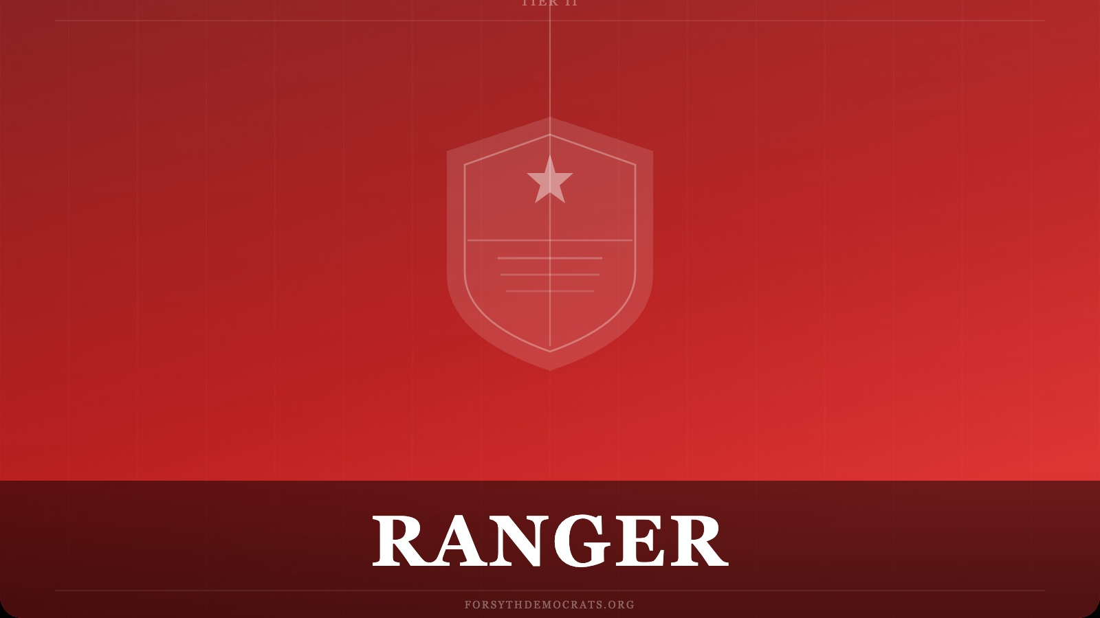 <p class=""><strong>Ranger</strong></p><p class=""><em>On the ground. Holding the line.</em></p><p class=""></p><p class=""><strong>$</strong><span><strong>15 </strong></span>per month</p><p class="">$150/yr if paid annually</p>