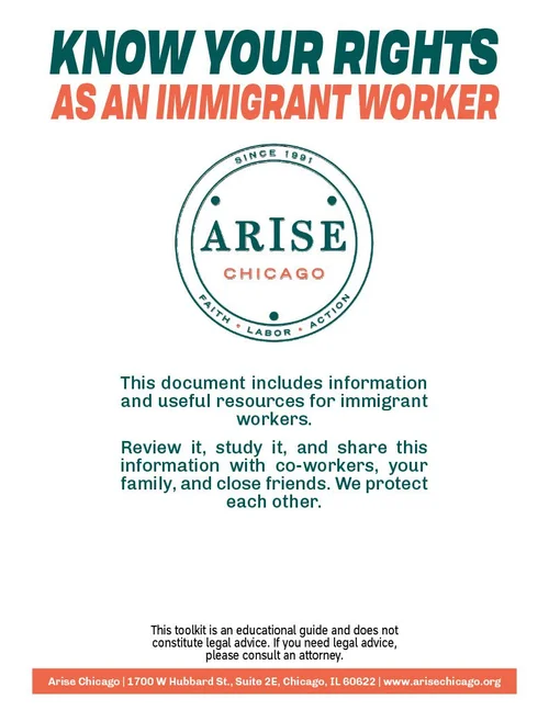 <p class="">Know Your Rights as an Immigrant Worker</p>