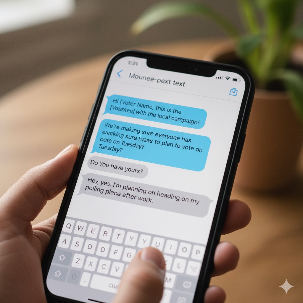 Close-Up of P2P Text Conversation