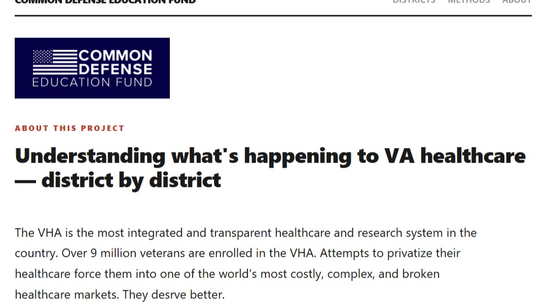 <p class=""><strong>Tracking VA Healthcare Cuts: District By District (VHAdata.org)</strong></p>