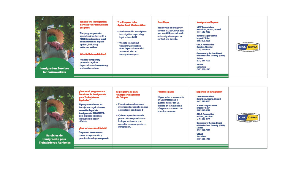 <p class="">Immigration Services for Farmworkers Pocket guide- Bilingual</p>