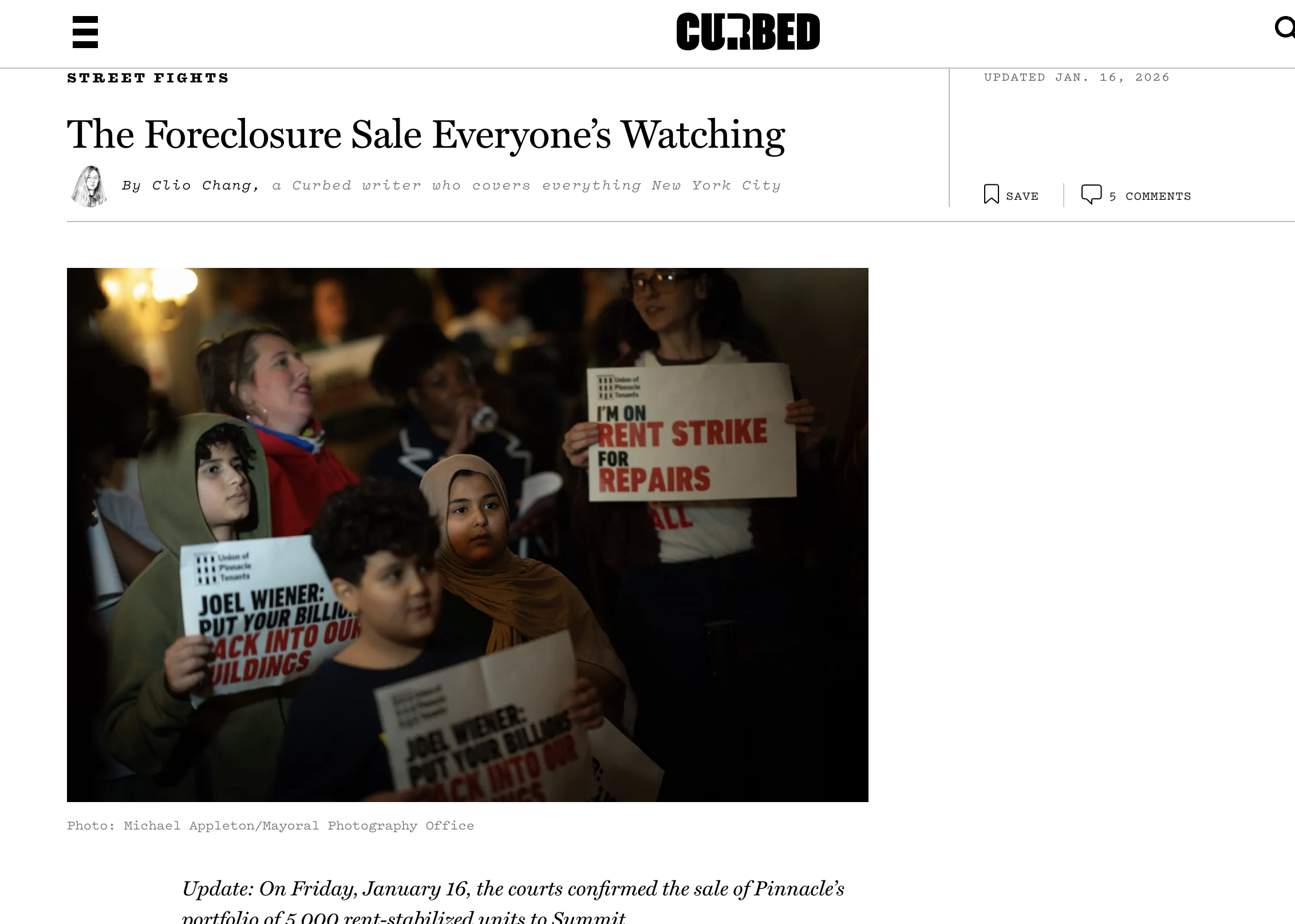 <p class="">The Foreclosure Sale Everyone’s Watching</p>