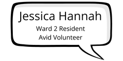 Jessica Hannah, Ward 2 Resident, Avid volunteer