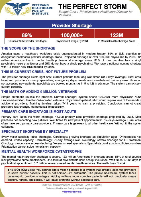 <p class=""><span style="color: rgb(0, 0, 0)"><strong>Veterans Healthcare Policy Institute: Privatization Fact Sheets</strong></span></p>