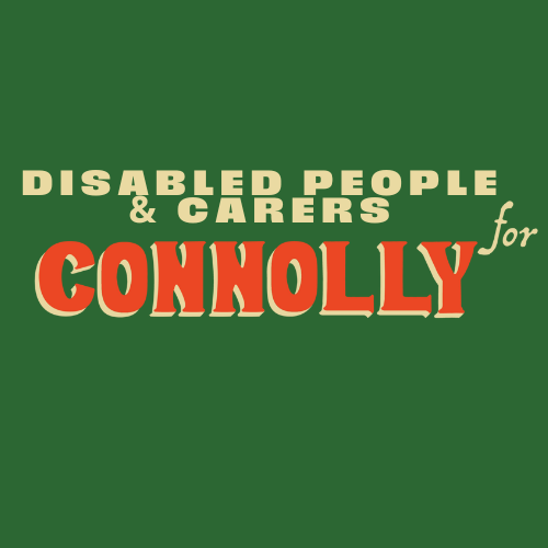 <p class="">Daoine faoi  mhíchumas agus Cúramóirí ar son Connolly</p>