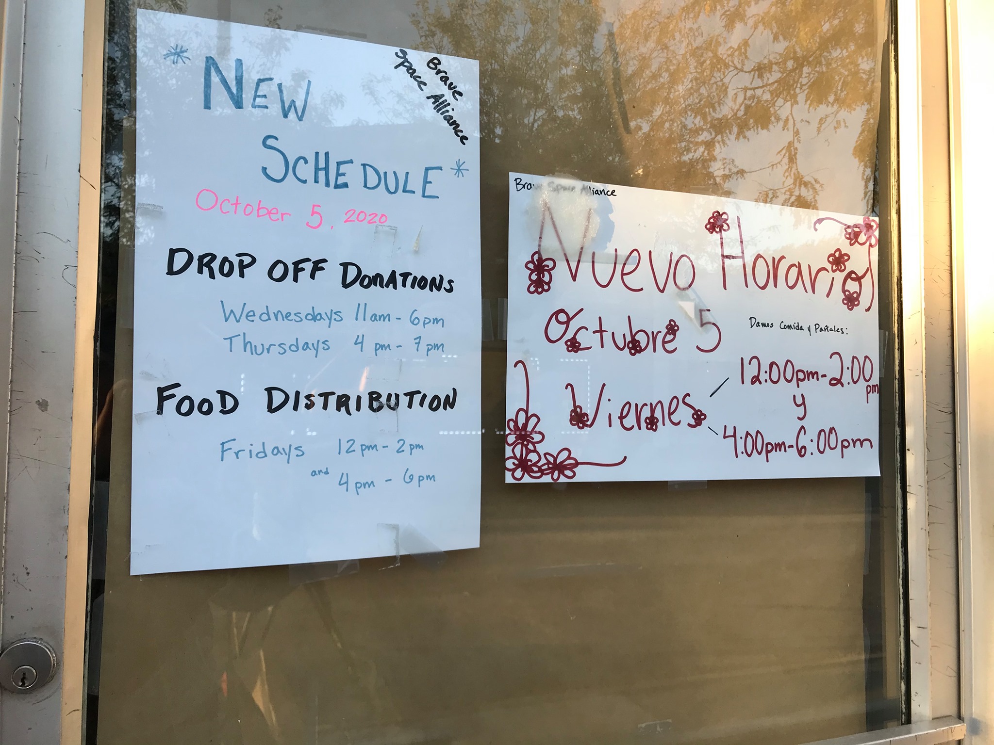 Updated Hours for Brave Space Pantry