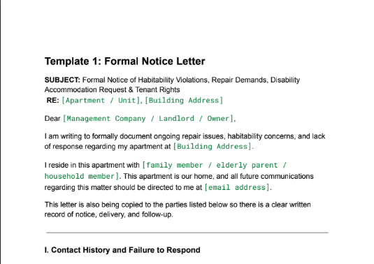 <p class=""><span style="color: var(--bg3)">Sample Formal Notice Letter to Landlord</span></p>
