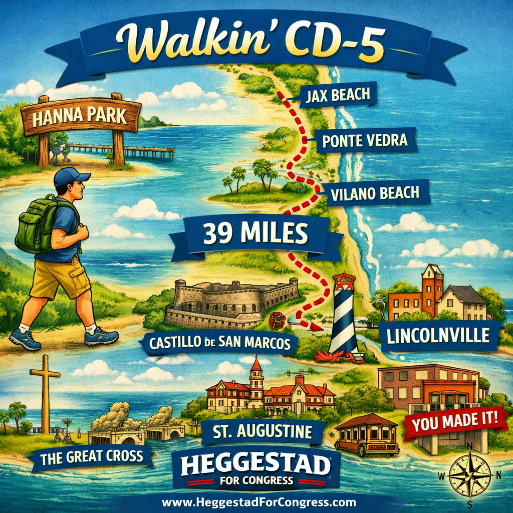 Mark Heggestad for Congress Launches “Walkin’ CD 5”