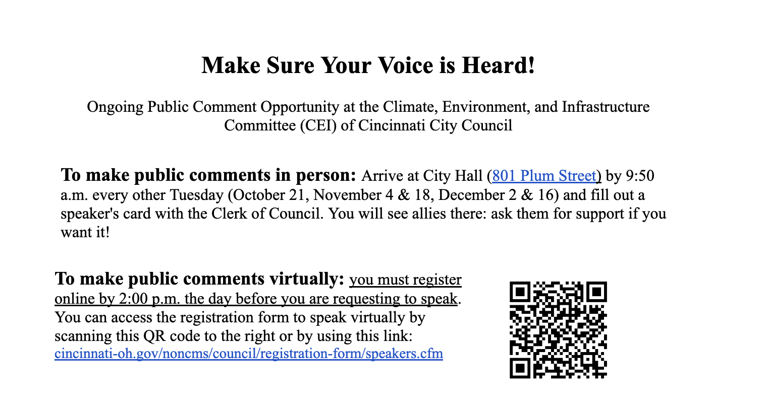 Make Sure Your Voice is Heard: Talking Points for Transit at CEI