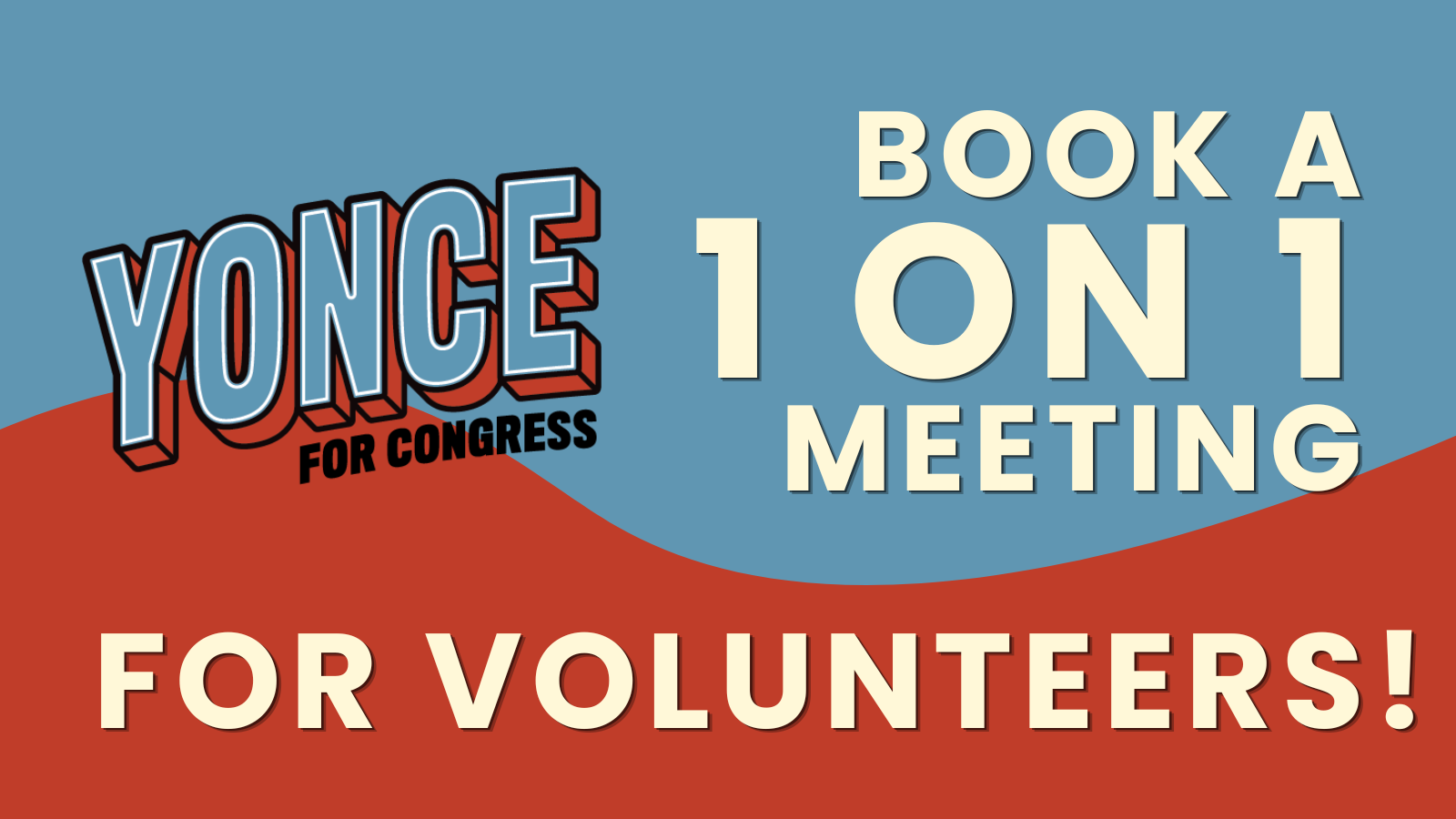Book a 1 on 1 Volunteer Meeting