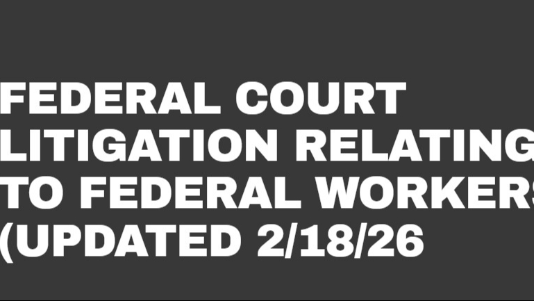 <p class=""><span style="color: rgb(0, 0, 0)"><strong>Litigation Tracker: Federal Court Litigation Relating to Federal Workers</strong></span></p>