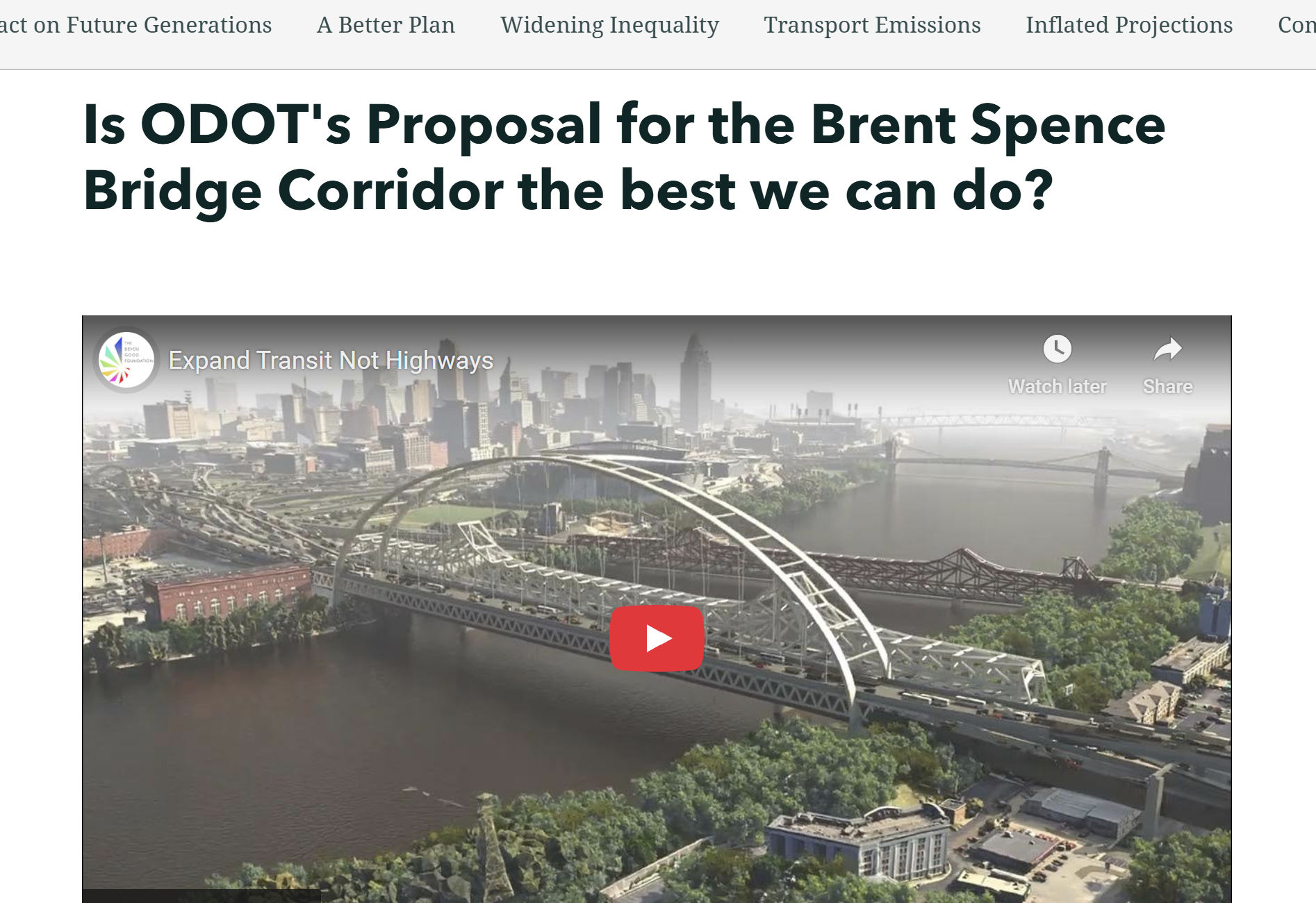 People Over Pavement Story Map