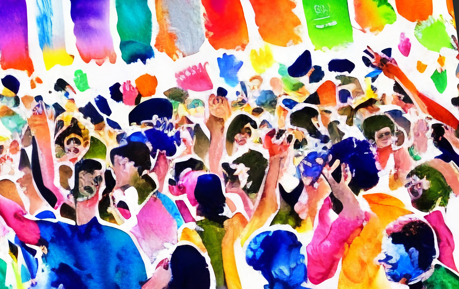 An exuberant watercolor tribute to immigration