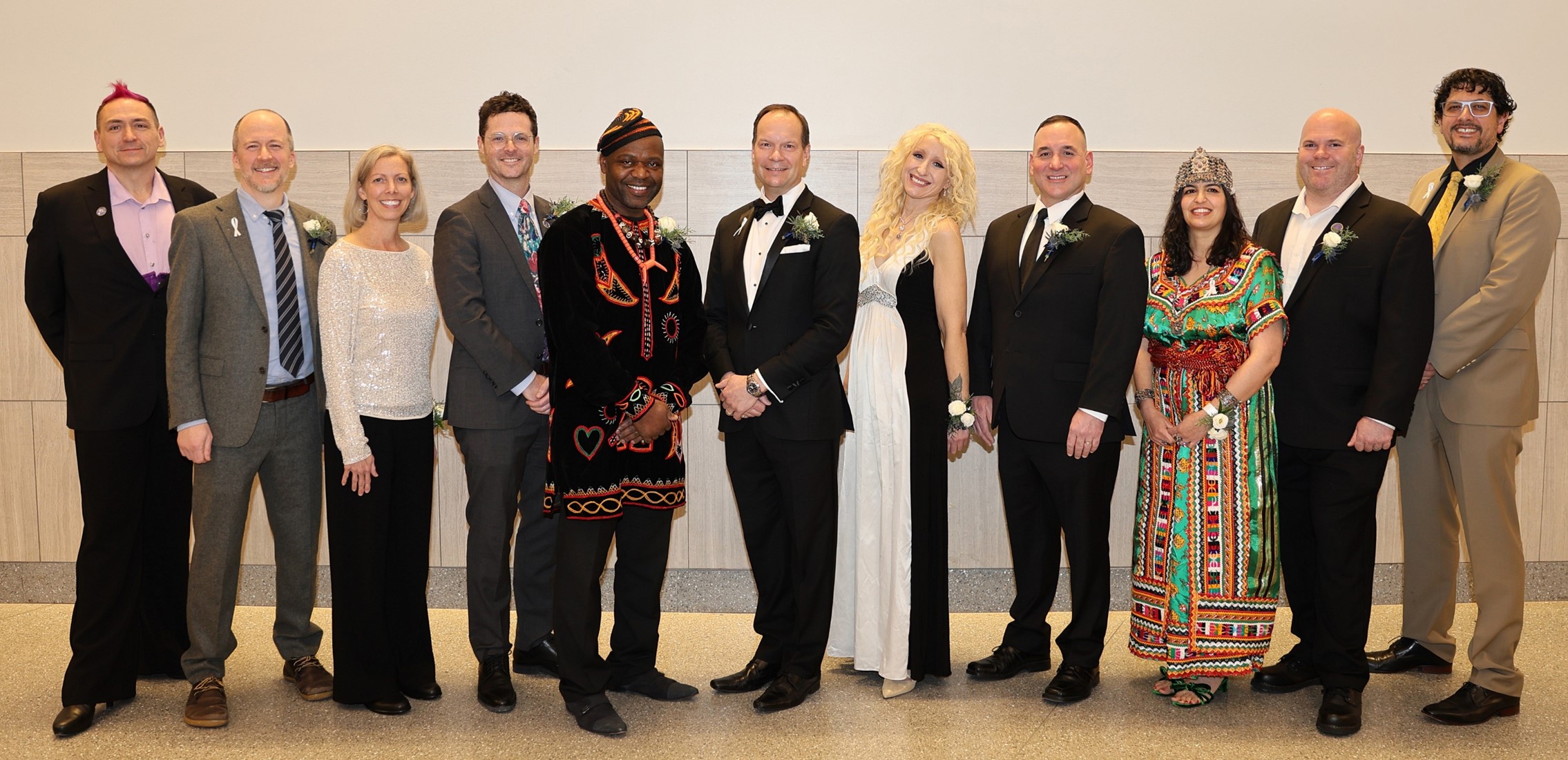 Somerville City Council members at the 2026 inauguration of Mayor Jake Wilson.