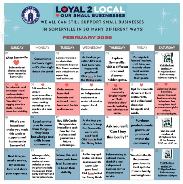 Loyal 2 Local events calendar for February 2026