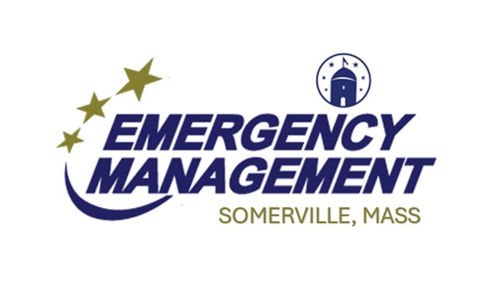 Logo - Emergency Management Division in blue and gold text. 