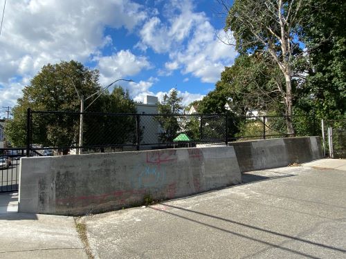 Osgood St. Staircase featuring new black railing