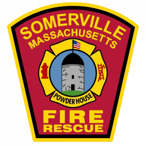 the Somerville Fire Rescue badge.